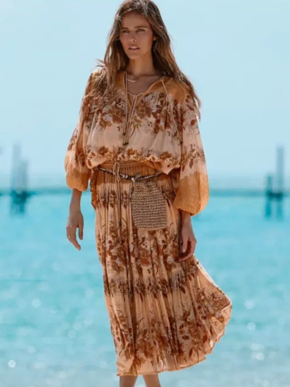 Coco Lei Skirt by Spell and the Gypsy Collective at Free People, Brown, XS